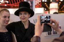 Amélie Nothomb, toujours présente à Livre Paris